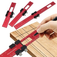 【Value Bundle】 Woodworking Tools Ruler - Pocket Ruler Layout Tool Aluminum Precision Ruler With T-Tr