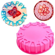 MAELOVE2 Silicone Big Cake Molds Happy Birthday Cake Bakeware Cod Pastry Diy Tools Pizza 3d Pan Brea