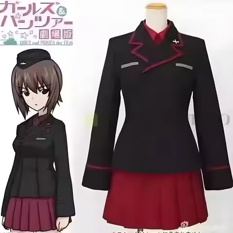Girls Und Panzer Inspired Kuromorimine Girls' Academy Cosplay Outfit
