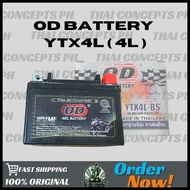 OD BATTERY TYX4L  for mio i 125 / wave / beat / skydrive / smash / sniper