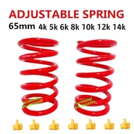 ADJUSTABLE SPRING 65MM 8K 4k 5k 6k 10k 12k 14k GAB D7 D2 HWL TEIN MINES WING IMP DII RALLIART BC DRS