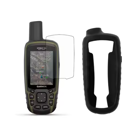 Protect Silicone Case+LCD Screen Protector for Garmin GPSMAP 64st 64sc 64sx 64s 65sr 65s 62sc 62st 6