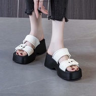 NYC Kasut Perempuan Casey Slip-On  Wedges Sandal -N72413-TF02SV-52-BEIGE