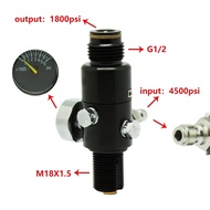 4500psi Paintball Tank Regulator with Output Pressure  Pcp Air Tank Cylinder Aluminum Tank Air Bottl