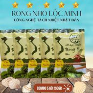 Rong nho tách nước rong nho biển rong nho OCEAN FOOD79 khi mua 5 gói 100gr rong nho tách nhiệt nở ra