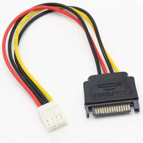 ITX FDD Floppy 4Pin female 2.54mm to 15Pin SATA Male / Female Adapter Converter motherboard power su
