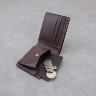 錢包 短夾 零錢 卡片 深咖 皮夾 客製禮物 銀包 禮物
