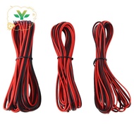 3PCS 2 Pin 12V 5M Electrical Wire 22/20/18AWG LED Strip Extension Cable for Speakers Audio Battery C