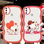 S-10 Snoopy Love Casing for Samsung A20S M11 M10 A20 A11 A10 A10S M20 A21S transparent TPU