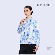 LOF-FI-CIEL Womans shirt Imperial เสื้อเชิ้ตผู้หญิง แขนยาว สีฟ้า FBD7NV