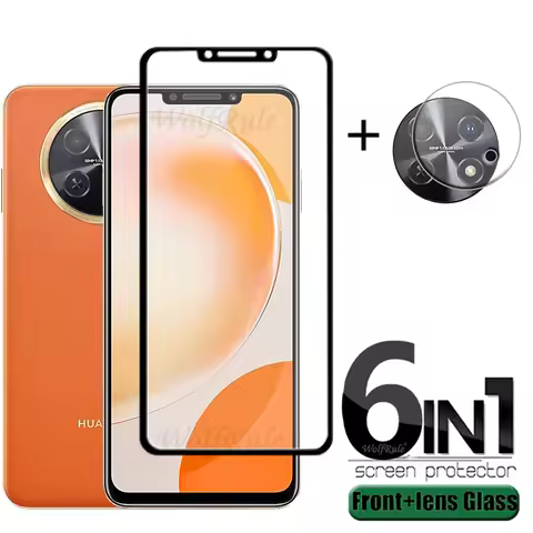 6-in-1 For Huawei Nova Y91 Glass For Huawei Nova Y91 Y 91 Tempered Glass Full Glue 9H Screen Protect