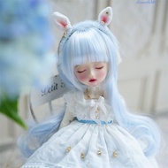 ELLSWORTH Bjd Doll Wig, Curly Hair Multicolor BJD SD Doll Hair, Optional Handmade Cute High Temperat