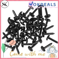 SK 100pcs/bag Safety Oval Nose for Teddy Dog 4X5MM/5X7MM DIY Plastic Animals Noses Accessories