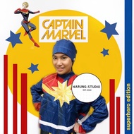 Ready STOCK APD GOWN Cute motif CAPTAIN MARVEL