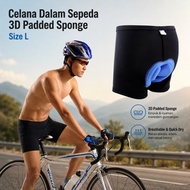 BIKE BALIGHT UNDER BICYCLE PANTS RPM CYCLING SHORT WITH 3D PADDED SPONGE - CK01 .. PADING DALEMAN CY