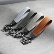 Leather Car Key Ring Pendant Key Ring Creative Personality Key Chain Small Gift Factory Direct Sales