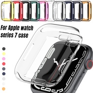 Apple Watch case TPU 38 40 42 44 41 45  Watch Ultra 49 mm transparent multi-color silicone case, suitable for Apple Watch Series 12 3 4 5 Se 6 7 8  T500 T600 X7