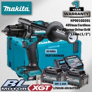 MAKITA HP001GD201 / HP002GZ 40Vmax Cordless Hammer Driver Drill 13MM (1/2")