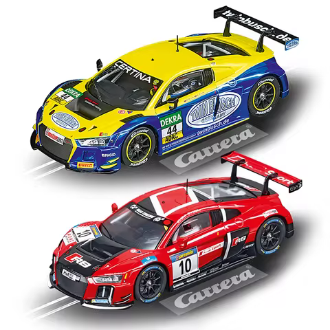 Slot Cars Digital Carrera 1 32 1/32 132 30851 30770 R8 LMS Twin Busch No 44 No 10