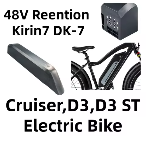Ebike Battery 48V 10.4Ah 13Ah 15Ah 17.5Ah Reention Kirin7 DK7 Downtube Battery for Himiway Cruiser,D