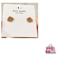 (STOCK CHECK REQUIRED)KATE SPADE EVERYDAY SPADE GLITTER ENAMEL STUDS O0R00093 ROSE GOLD