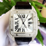 Cartier Cartier Cartier Santos Large Rear Diamond Automatic Mechanical Men's Watch W20073X8