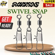 Fishing Swivel Rolling Swivel with Enhanced snap pin kekili pancing fishing Connector snap swivel