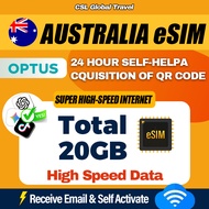 【CSL】Australia Total eSIM | 3-30Days | Total 20GB | Australia Travel Card Online eSIM 4G/5G Online A
