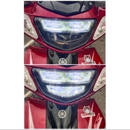 Dynopro DYNO PROJECT Y125ZR LED HEADLAMP SMOKE LAMPU DEPAN GELAP HEAD LAMP Y125 125Z 125ZR DYNO PRO 