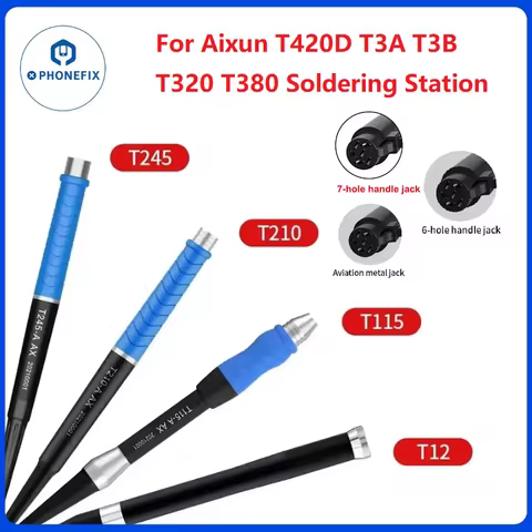 JCID AIXUN T245 T210 T115 T12 Soldering Handle For Aixun T420D T3A T3B T320 T380 Soldering Station A