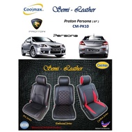 Coolmax - Semi Leather : Proton Persona - 07'  ( Car Seat Cover full-set / Sarung Kusyen Kereta yg p