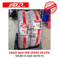 FDR Sport XR Evo 100/80-14 and 120/70-14 Tire Package Ring 14 100/80 and 120/70 Tubeless Tubeless Va