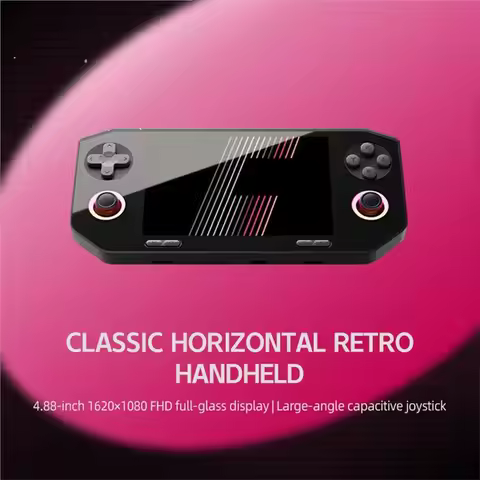 NEW-EX8 Game Console 4.88Inch Glass Display FHD 1620X1080 Large Screen Nostalgic Open-Source Retro H