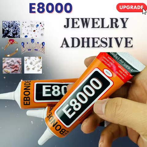 15/50/110mL E8000 Multi-Purpose Liquid Glue Super Strong Adhesive for Jewelry Crafts Rhinestones DIY