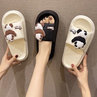 Cute Panda Slippers Women's Summer Bathroom Slippers Non-slip Non-Slip Cartoon Panda Outdoor Slipper