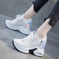 giày thể thao nữ đế độn cao 8cm lấp lánh tăng chiều cao giày sneaker nữ thoáng khí giày nữ đế độn hà