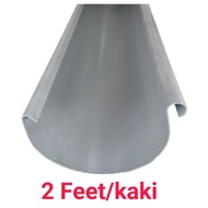 F370 Gutter Pvc (Grey) (1Feet/2eet/3Feet/4Feet)