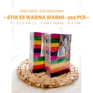 COLORED ICE CREAM STICKS ICE CREAM STICKS 500 PCS ICE CREAM STICKS