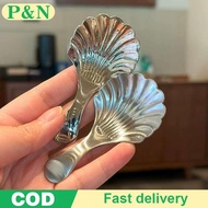 [P&N] 1/2/3Pcs Shell Tea Spoon Stainless Steel Stirring Sundae Coffee Tea Spoons Dessert Stirring Co