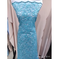 Icy Blue Premium Outline Brocade Fabric