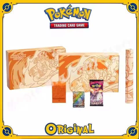 Original Genuine Pokemon Trading PTCG Card Simplified Chinese Charizard VMAX Battle Suit Gift Box Di