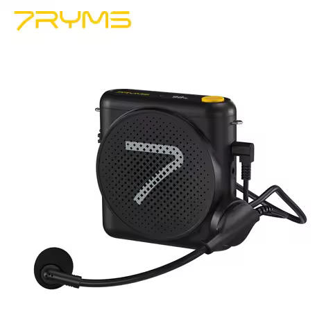 7RYMS Wired Megaphone Headset Microphone Speaker Noise Canceling Voice Amplifier for Teachers, Speak
