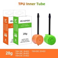 Heasygo Ultralight TPU Inner Tube 700x18 23 25 28c Road Bike Inner Tube French valve Bicycle Inner T