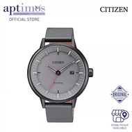 [Aptimos] Citizen Eco-Drive BM7375-18H Grey Dial Men Grey Leather Strap Watch