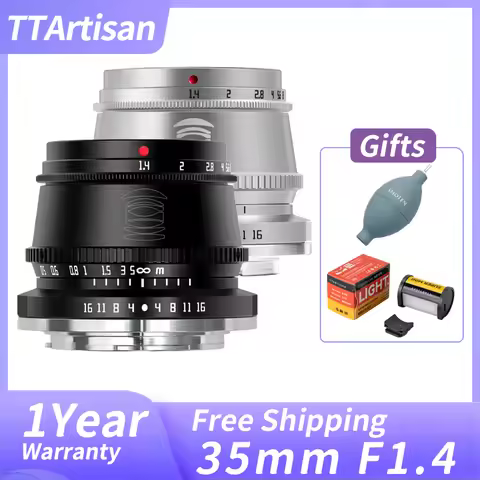 TTArtisan 35mm F1.4 APS-C MF Lens For FUJI X Panasonic Olympus M4/3 Leica L Mount for SONY E Nikon Z