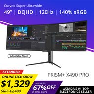 PRISM+ X490 PRO 49" 120Hz Quantum Dot HDR Super Ultrawide WQHD Curved 32:9 [5120 x 1440] Adaptive-Sync Gaming Monitor