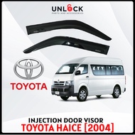 Toyota Hiace KDH200 H200 5th Generation (2004 - 2018) Door Visor Black Injection Air Press Window Ke