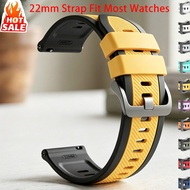 22mm Twill Sports Silicone Strap Compatible for Redmi Watch 5/3 Active/Lite for Garmin 265/255/965/9