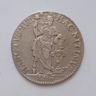 1786年荷屬(荷蘭東印度公司)印尼1古爾盾(Gulden)流通銀幣-烏得動支鑄造