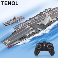 TENOL RC Boat Model RC Aircraft Carrier Model Toy for Kids Children 7-12 Years Old